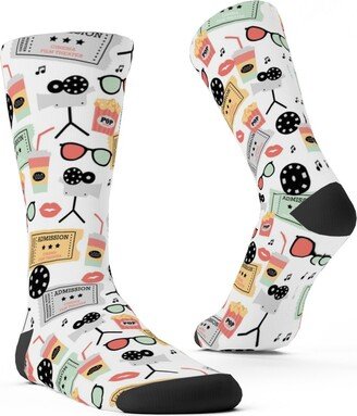 Socks: Let's Go See A Movie - Multicolor Custom Socks, Multicolor