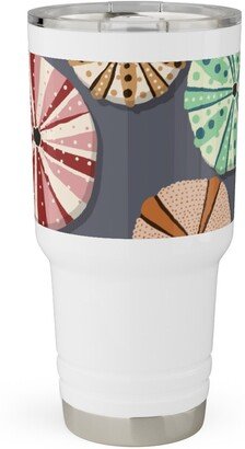 Travel Mugs: Sea Urchins - Multi Travel Tumbler, 30Oz, Multicolor