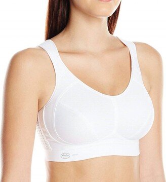 Maximum Control Wire-Free Sports Bra In White