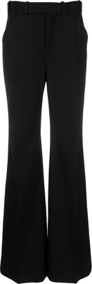 Wide-Leg Wool Trousers-AA