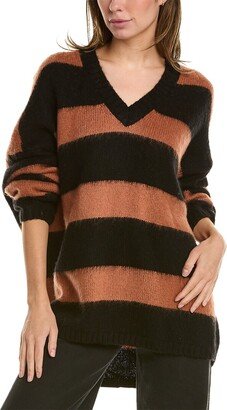 Lou V-Neck Wool-Blend Sweater-AA