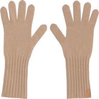 Logo Tag Knitted Gloves-AA