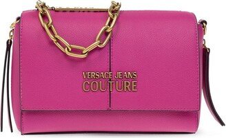 Logo-Plaque Chain-Linked Crossbody Bag-AD