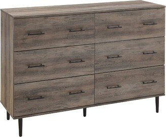 Higgins Modern Horizontal 6 Drawer Dresser - Saracina Home