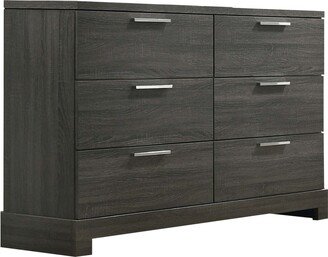 CDecor Huron Grey Oak 6-drawer Dresser