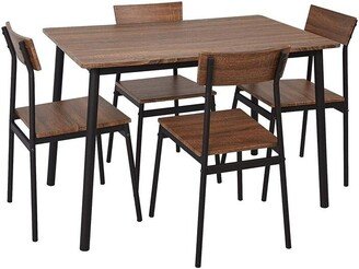 5 Piece Solid wooden Kitchen & Dining Table and Chairs Set