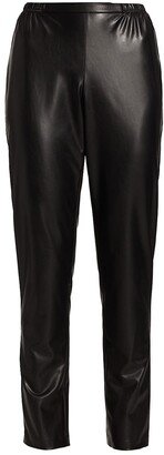 Faux Leather Trousers-AA