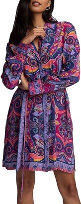 Charlotte Silk-Blend Paisley Minidress