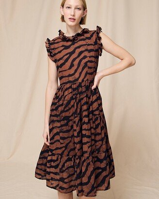 Studio 189© X ruffle midi dress in animal print