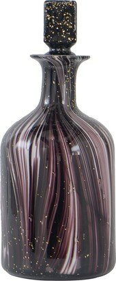 Stromart Glass Decanter - Black/White/Gold