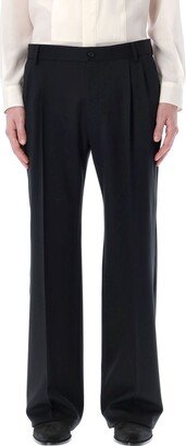 Pleated-Detail Tailored Pants