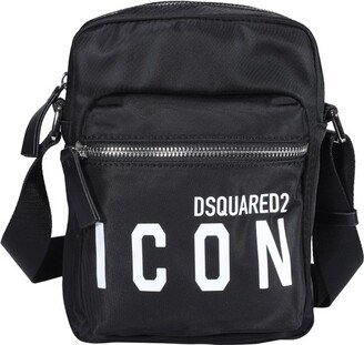 Slogan Printed Messenger Bag