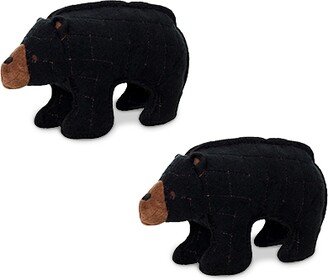 Tuffy Jr Zoo Bear, 2-Pack Dog Toys