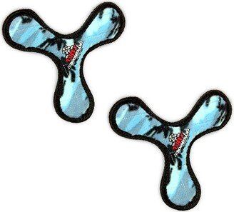 Tuffy Jr Boomerang Camo Blue, 2-Pack Dog Toys