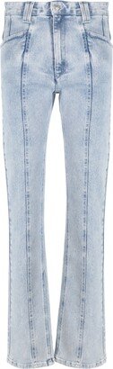 Panelled Mid-Rise Bootcut Jeans