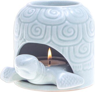 Handmade Turtle Cave Celadon Ceramic Oil Warmer