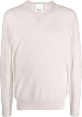 V-neck cashmere jumper-AQ