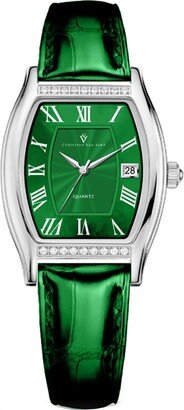 Christian Van Sant Women's Gemma Green Dial Watch