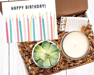 Personalized Birthday Gift Box, Happy For Her, Succulent Friend, Box