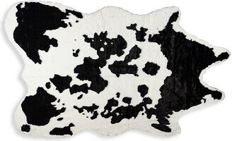 Luxe Faux Fur Large Faux Cowhide Rug