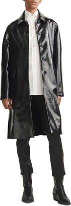 Morin Faux Leather Coat-AA