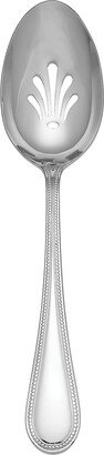 Lyndon Pierced Buffet Spoon - Metallic, Stainless