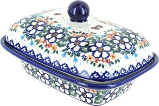 Blue Rose Pottery Blue Rose Polish Pottery Scarlett Butter Tub