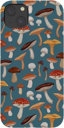 Avenie Mushrooms In Teal Pattern Snap Slim iPhone 15 Plus Case