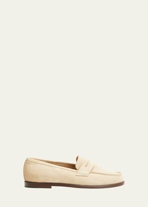 Perrita Suede Penny Loafers-AA