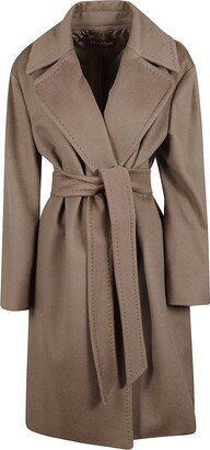 Tied Waist Oversized Coat