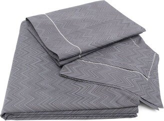 Zigzag-Woven Bedding Set