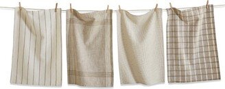 tagltd Canyon Woven Dishtowel Set Of 4 White Multi