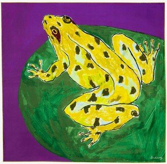 Frog Print Silk Scarf