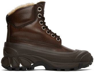 Brown Shearling Arthur Boots