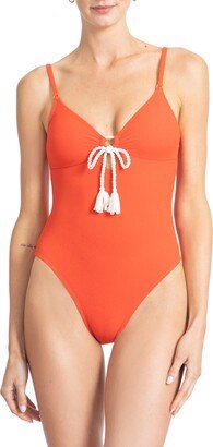 Soliel Tassel Strappy One-Piece Swimsuit