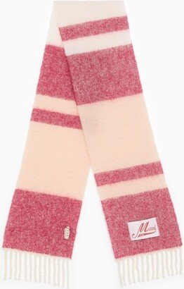 Striped pink scarf