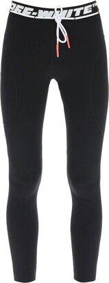 Logo Detailed High Waist Leggings-AA