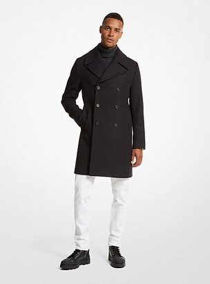 Wool Blend Double-Breasted Coat-AC