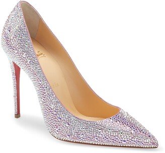 Chrisitian Louboutin Kate Crystal Embellished Pointed Toe Pump