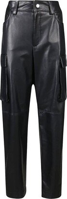 High-Waisted Straight Leg Trousers-AD