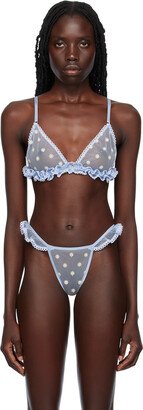 Blue Paquerette Bra