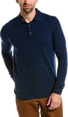 Solid Cashmere Polo Sweater-AI