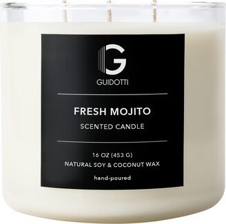 Guidotti Candle Fresh Mojito Scented Candle, 3-Wick, 16 oz