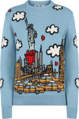 New York Postcard Crewneck Jumper