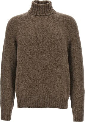 Boucle Silk Cashmere Sweater-AB