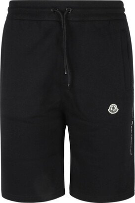 Drawstring Waist Logo Patched Track Shorts