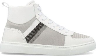 Embellished Hem High Sneakers