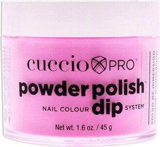 Pro Powder Polish Nail Colour Dip System - Neon Pink by Cuccio Colour for Women - 1.6 oz Nail Powder