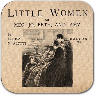 Little Women By Louisa M. Alcott Coaster. Coffee Mug Coaster With Book Design, Bookish Gift, Literary Gift