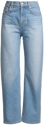 Classic High-Rise Crop Wide-Leg Jeans